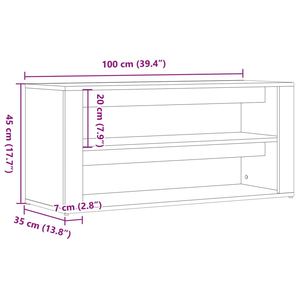 Banchetă pantofar stejar artizanal 100x35x45 cm, lemn prelucrat