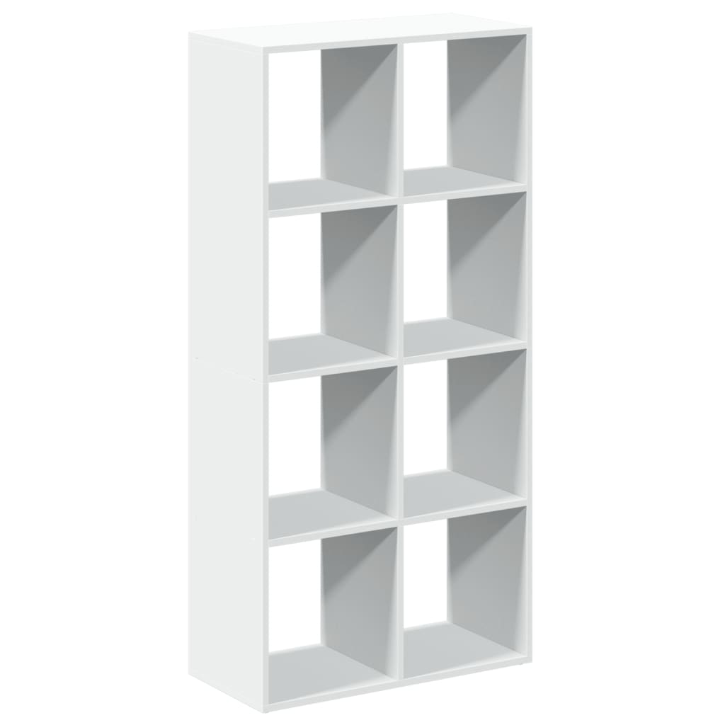 Bibliotecă/separator cameră alb 69,5x29x137,5 cm lemn prelucrat