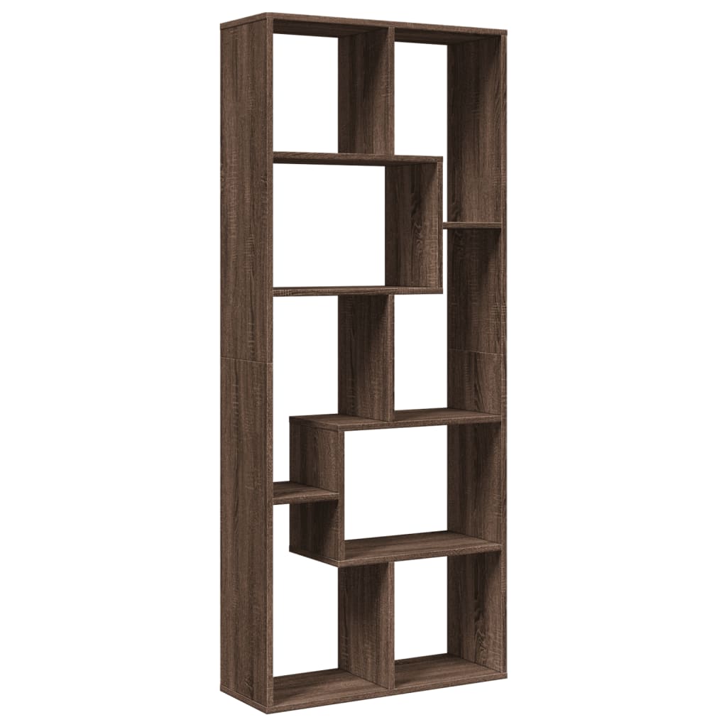 Bibliotecă/separator cameră stejar maro 67x25x161,5 cm lemn