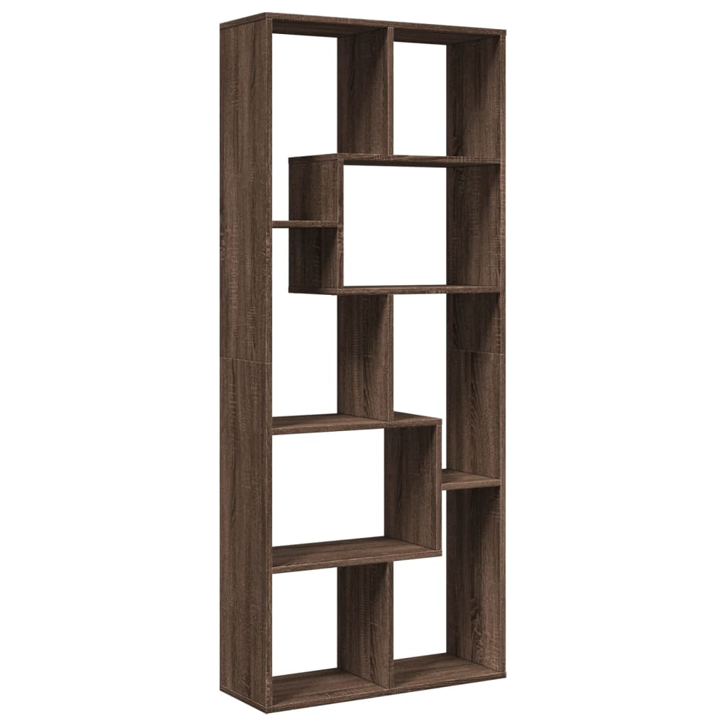 Bibliotecă/separator cameră stejar maro 67x25x161,5 cm lemn