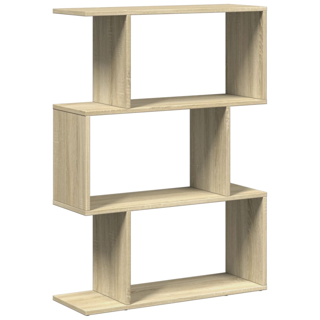 Bibliotecă/separator 3 niveluri stejar sonoma 70x24x97 cm lemn