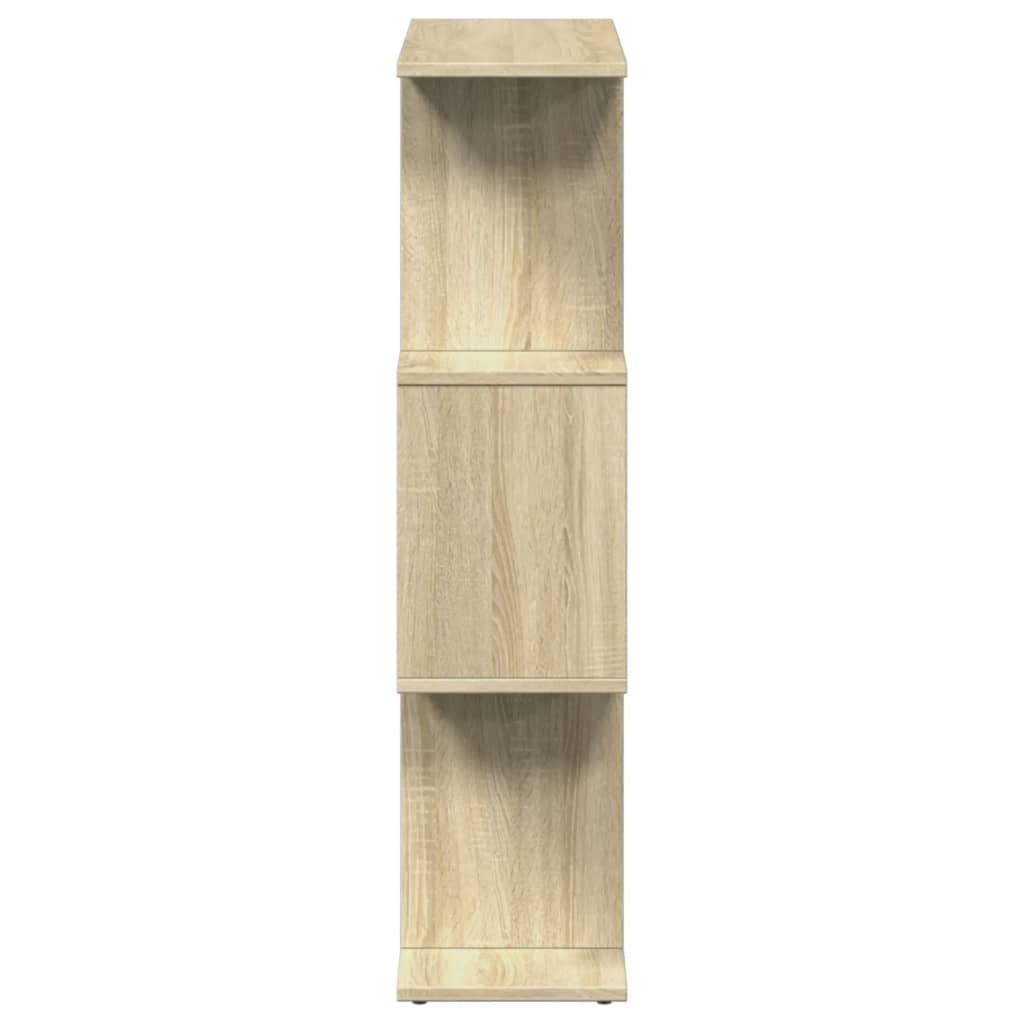 Bibliotecă/separator 3 niveluri stejar sonoma 70x24x97 cm lemn