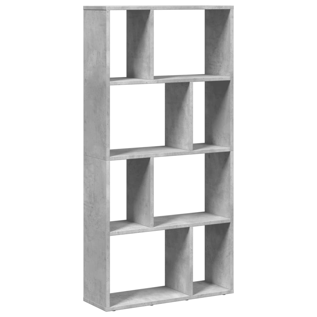 Bibliotecă, gri beton, 60x20x120 cm, lemn prelucrat