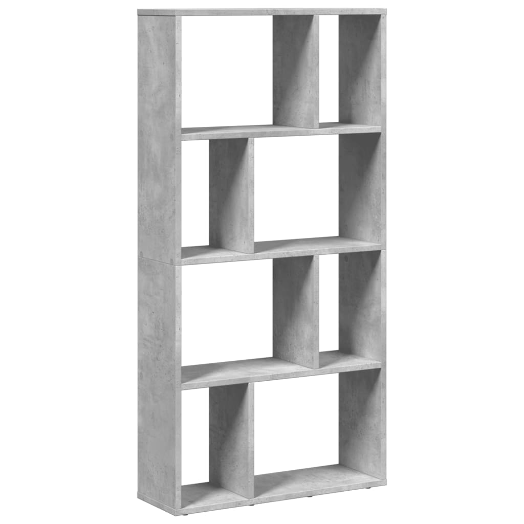 Bibliotecă, gri beton, 60x20x120 cm, lemn prelucrat