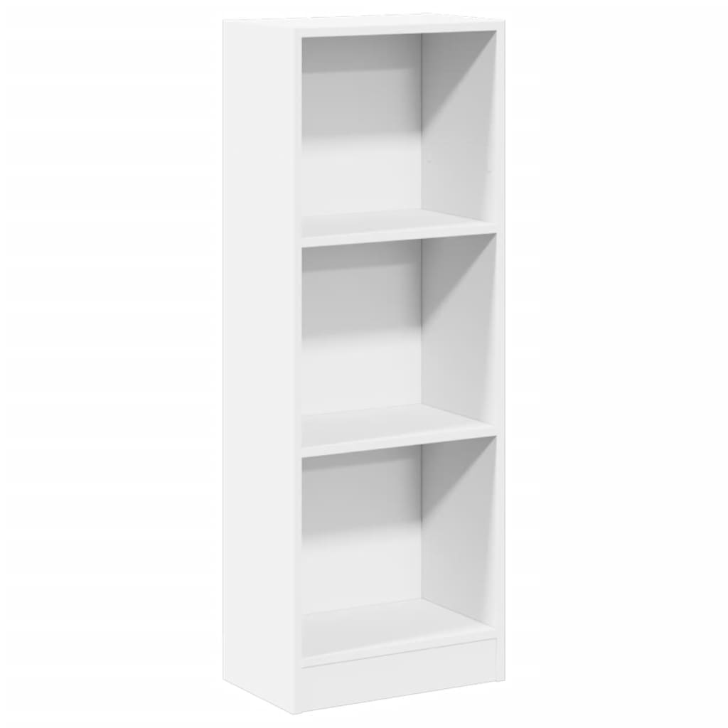 Bibliotecă, alb, 40x24x109 cm, lemn prelucrat