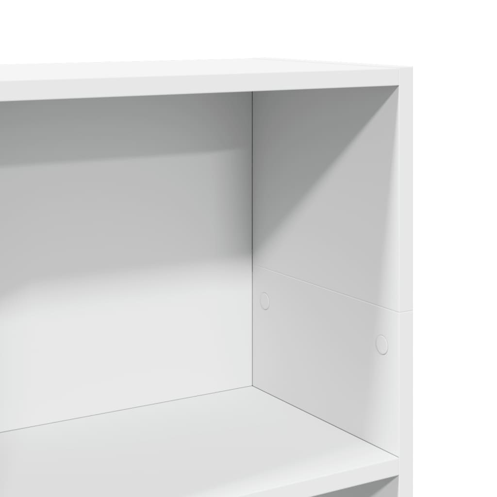 Bibliotecă, alb, 40x24x109 cm, lemn prelucrat