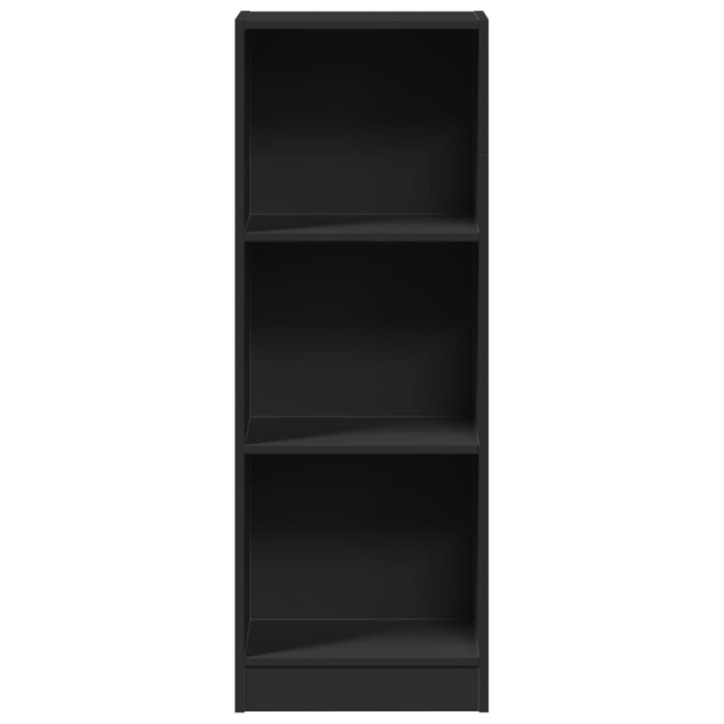 Bibliotecă, negru, 40x24x109 cm, lemn prelucrat