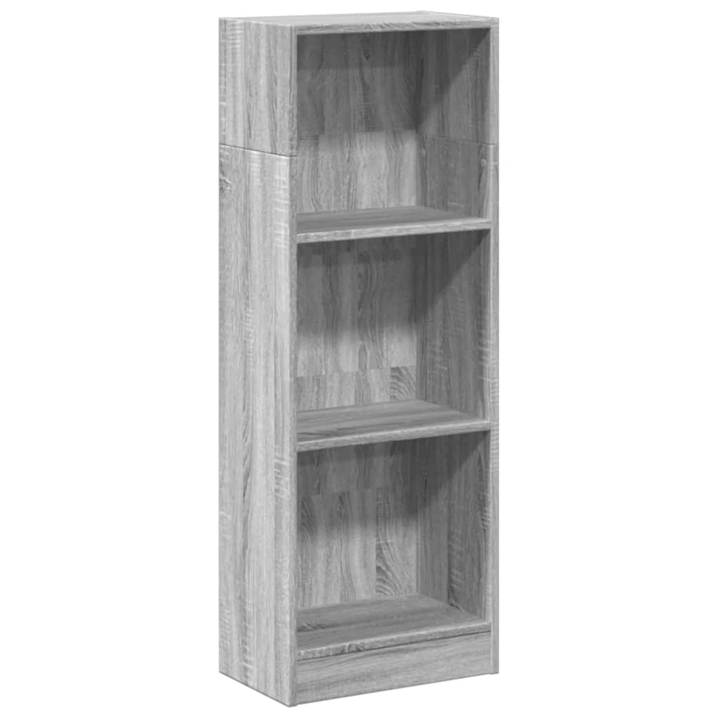 Bibliotecă, gri sonoma, 40x24x109 cm, lemn prelucrat