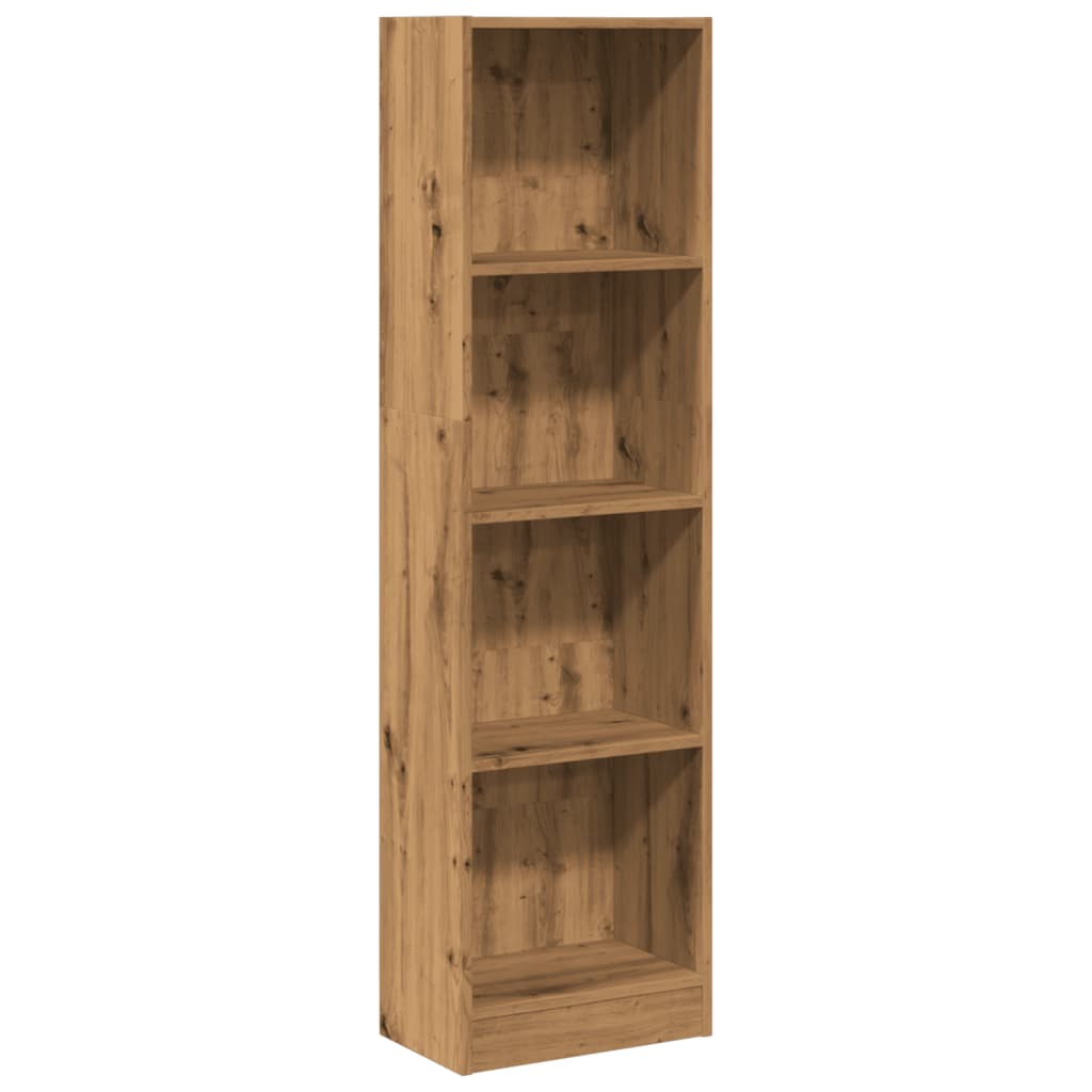 Bibliotecă, stejar artizanal, 40x24x143 cm, lemn prelucrat