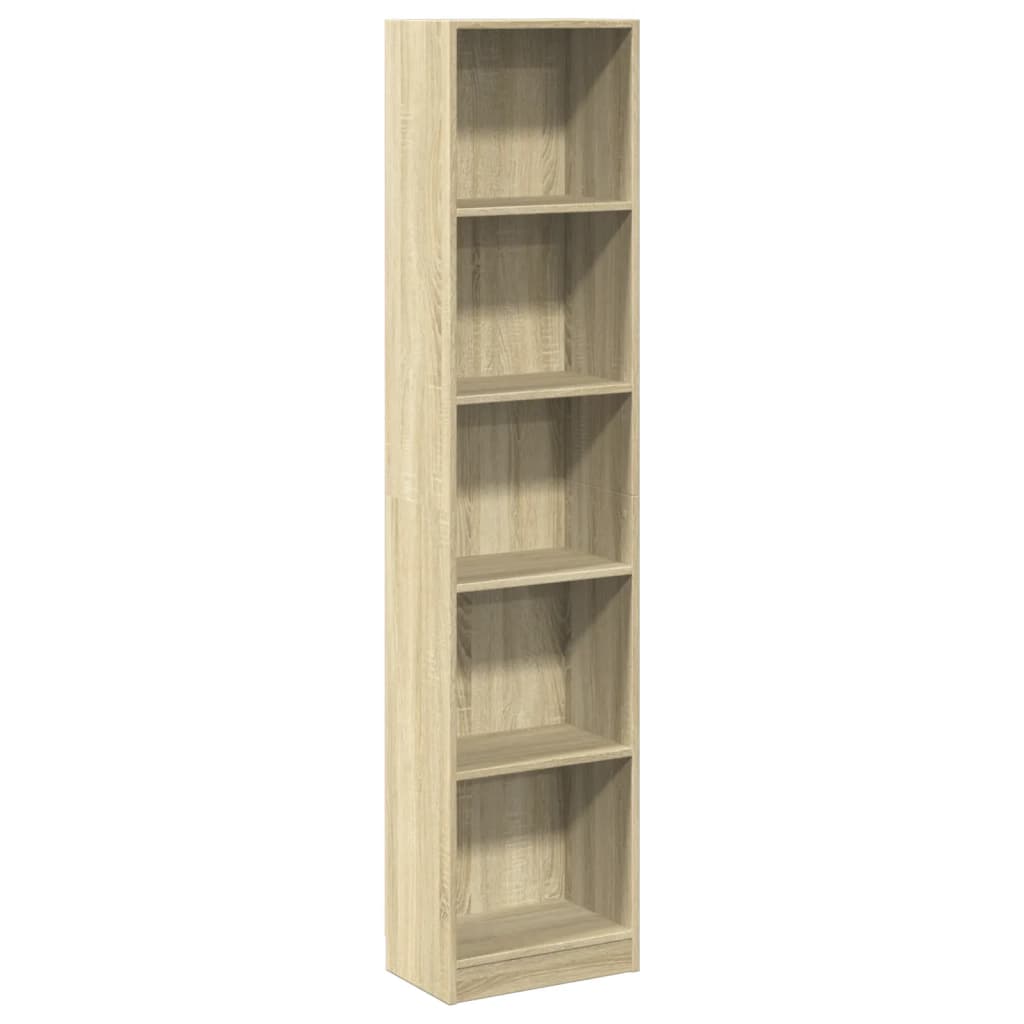 Bibliotecă, stejar sonoma, 40x24x176 cm, lemn prelucrat