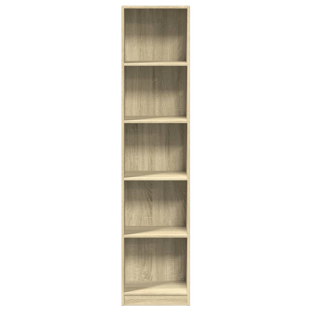 Bibliotecă, stejar sonoma, 40x24x176 cm, lemn prelucrat