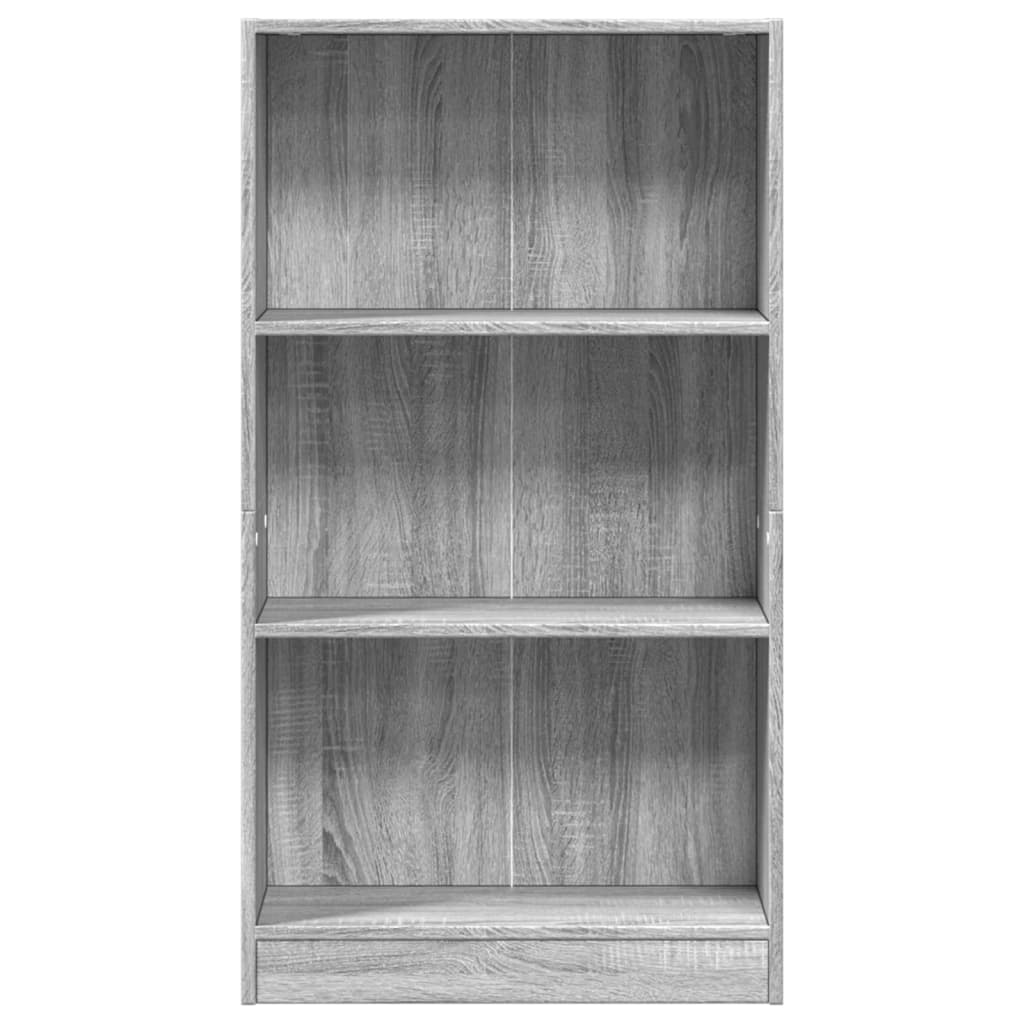 Bibliotecă, gri sonoma, 60x24x109 cm, lemn prelucrat