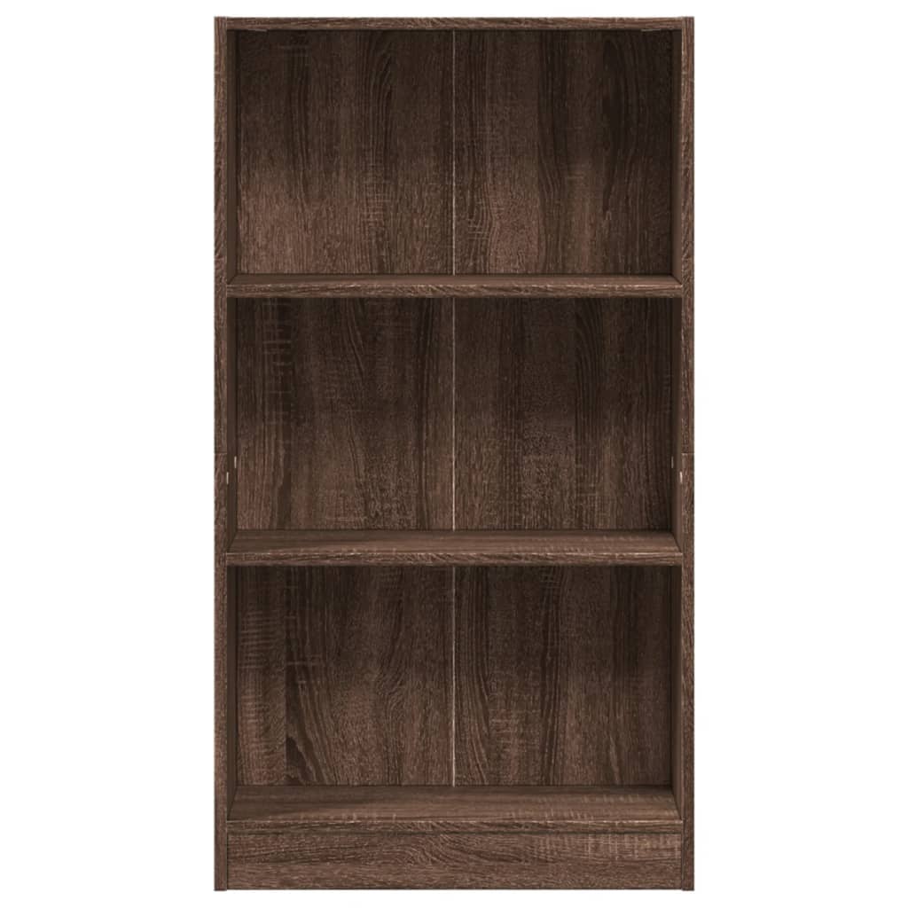 Bibliotecă, stejar maro, 60x24x109 cm, lemn prelucrat