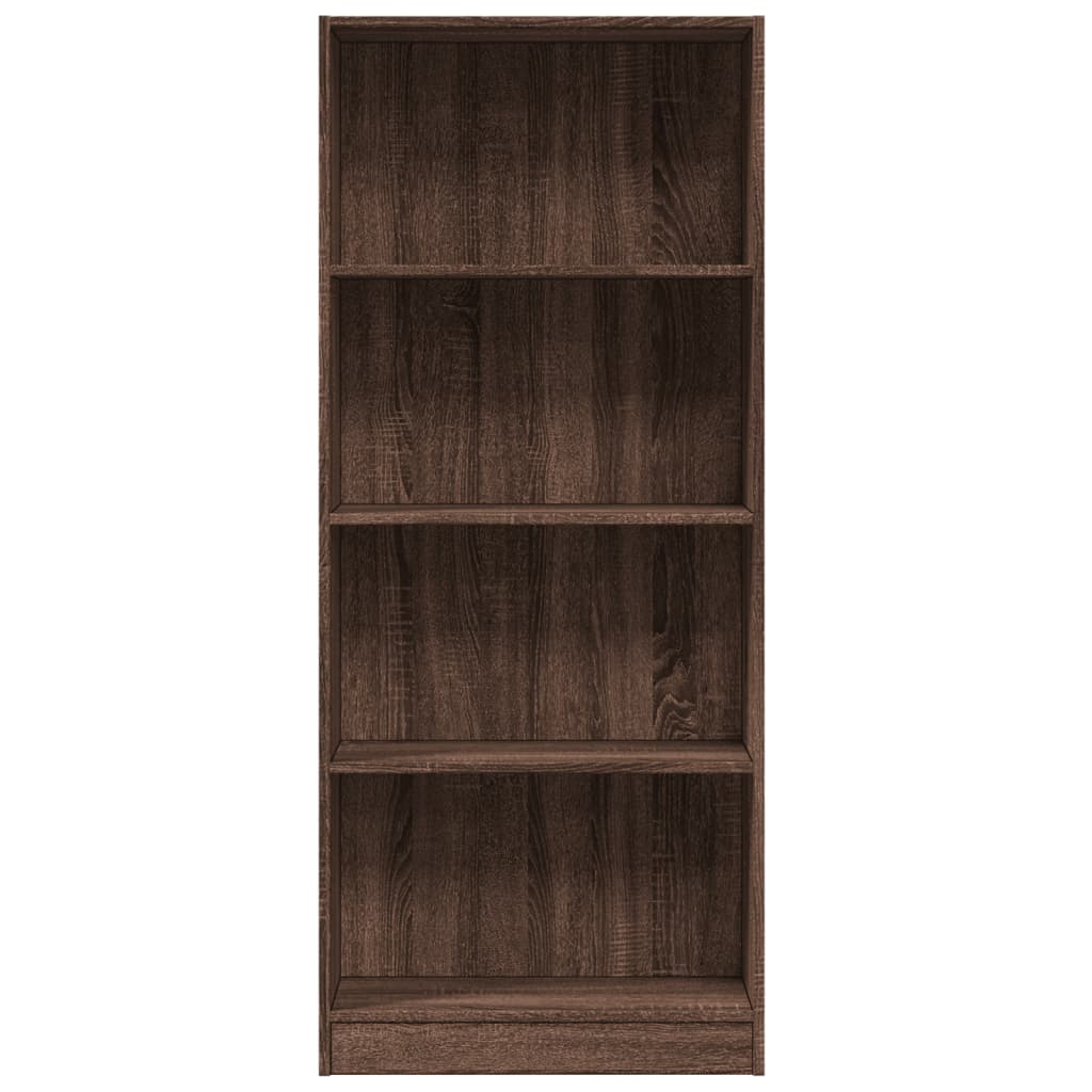 Bibliotecă, stejar maro, 60x24x143 cm, lemn prelucrat