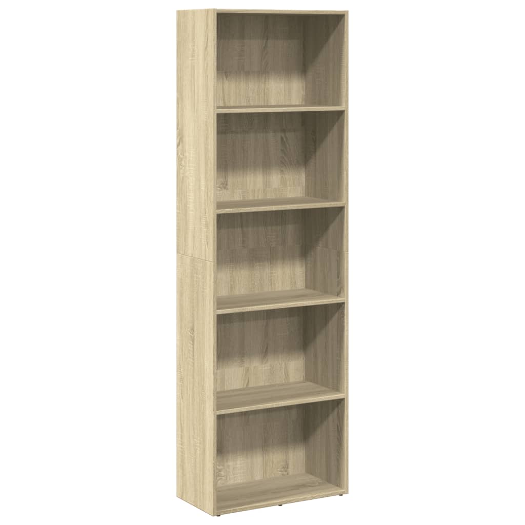 Bibliotecă, stejar sonoma, 60x30x189 cm, lemn prelucrat