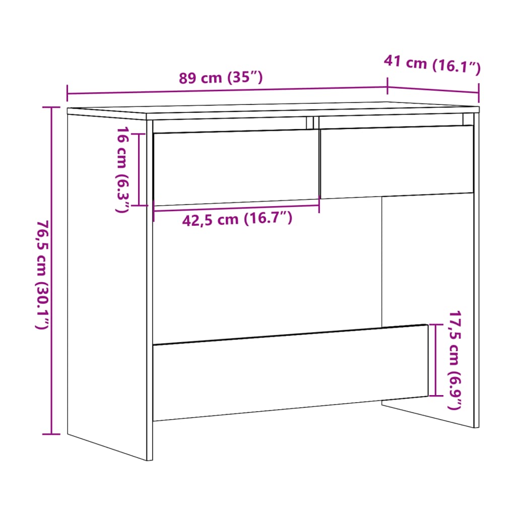 Masă consolă, lemn vechi, 89x41x76,5 cm, lemn prelucrat