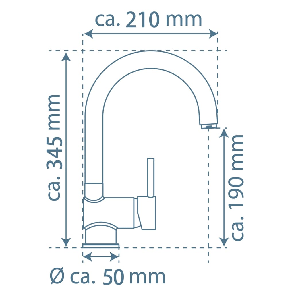 EISL Baterie de chiuvetă cu mixer FUTURA, negru cromat