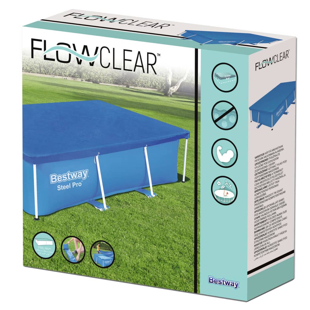 Bestway Prelată de piscină Flowclear, 259 x 170 cm