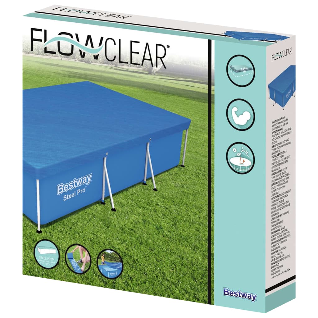 Bestway Prelată de piscină Flowclear, 304x205x66 cm