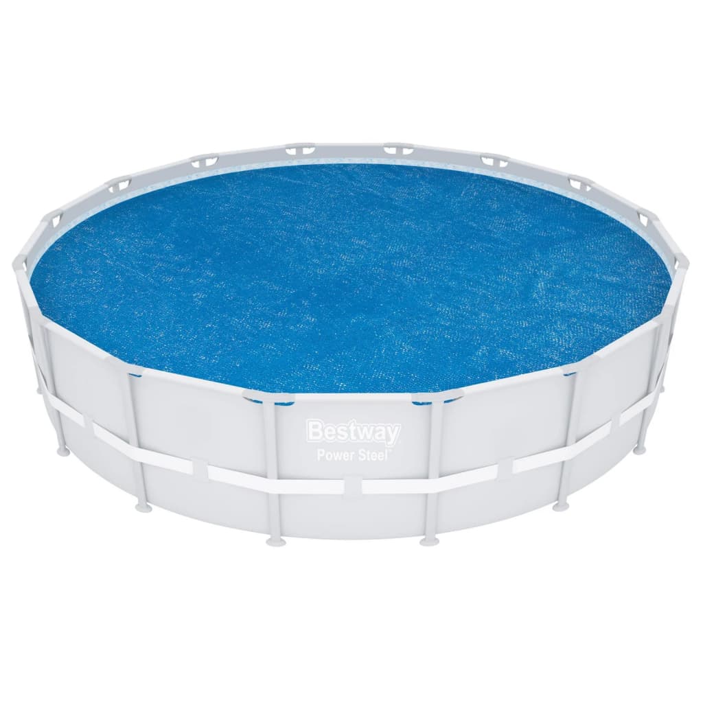 Bestway Husă solară pentru piscină Flowclear, albastru, 462 cm, rotund