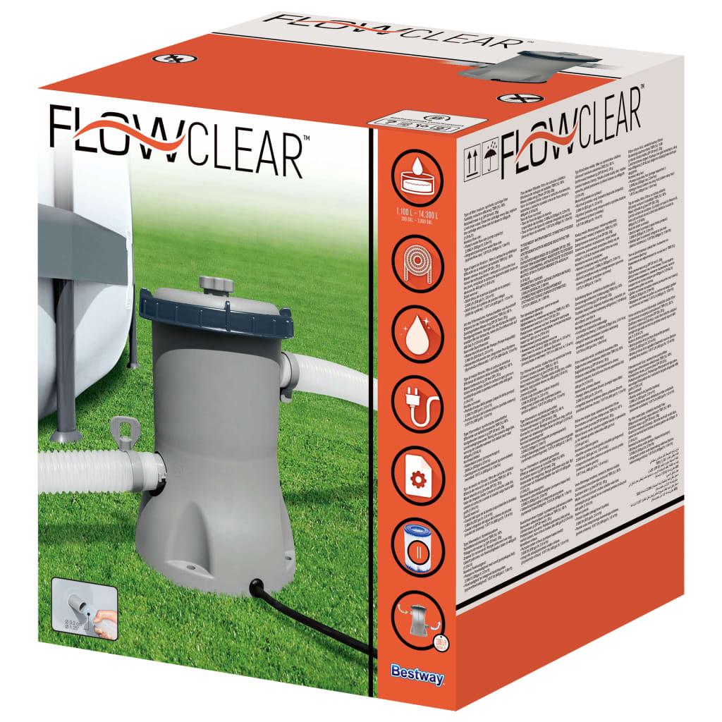 Bestway Pompă de filtrare pentru piscină Flowclear, 2006 L/h