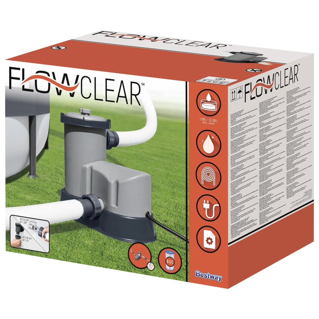 Bestway Pompă de filtrare piscină Flowclear, 5678 L/h