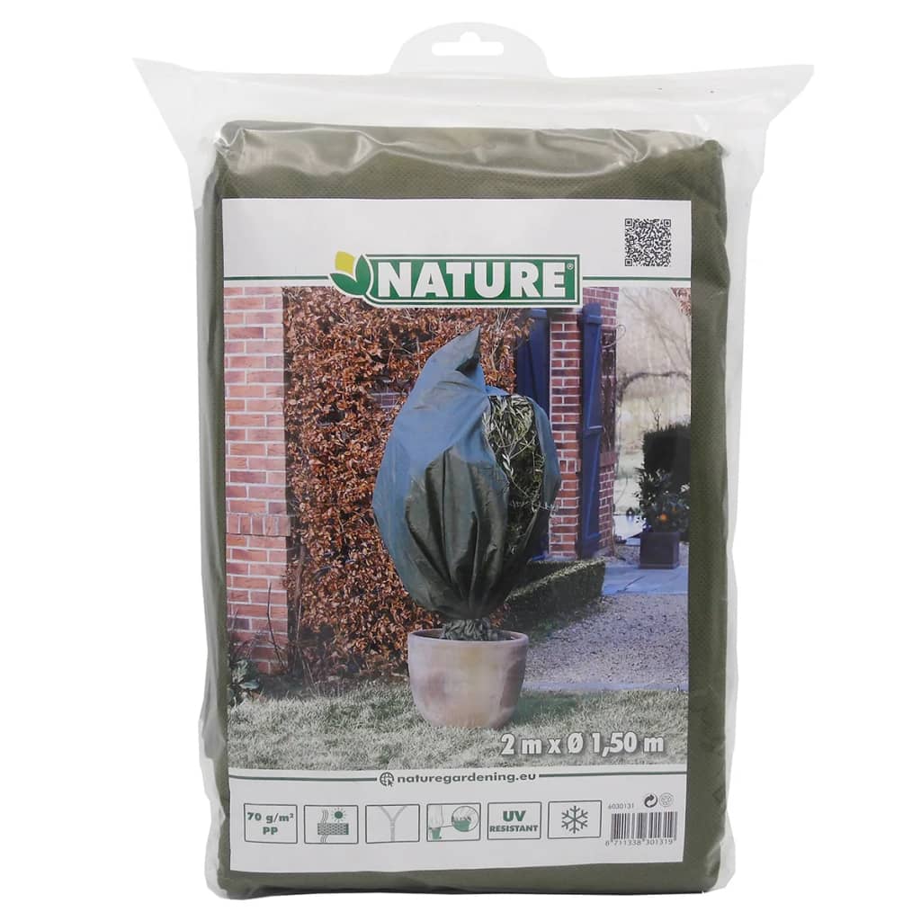 Nature Husă anti-îngheț din fleece, verde, 1,5x2 m, 70 g/m²