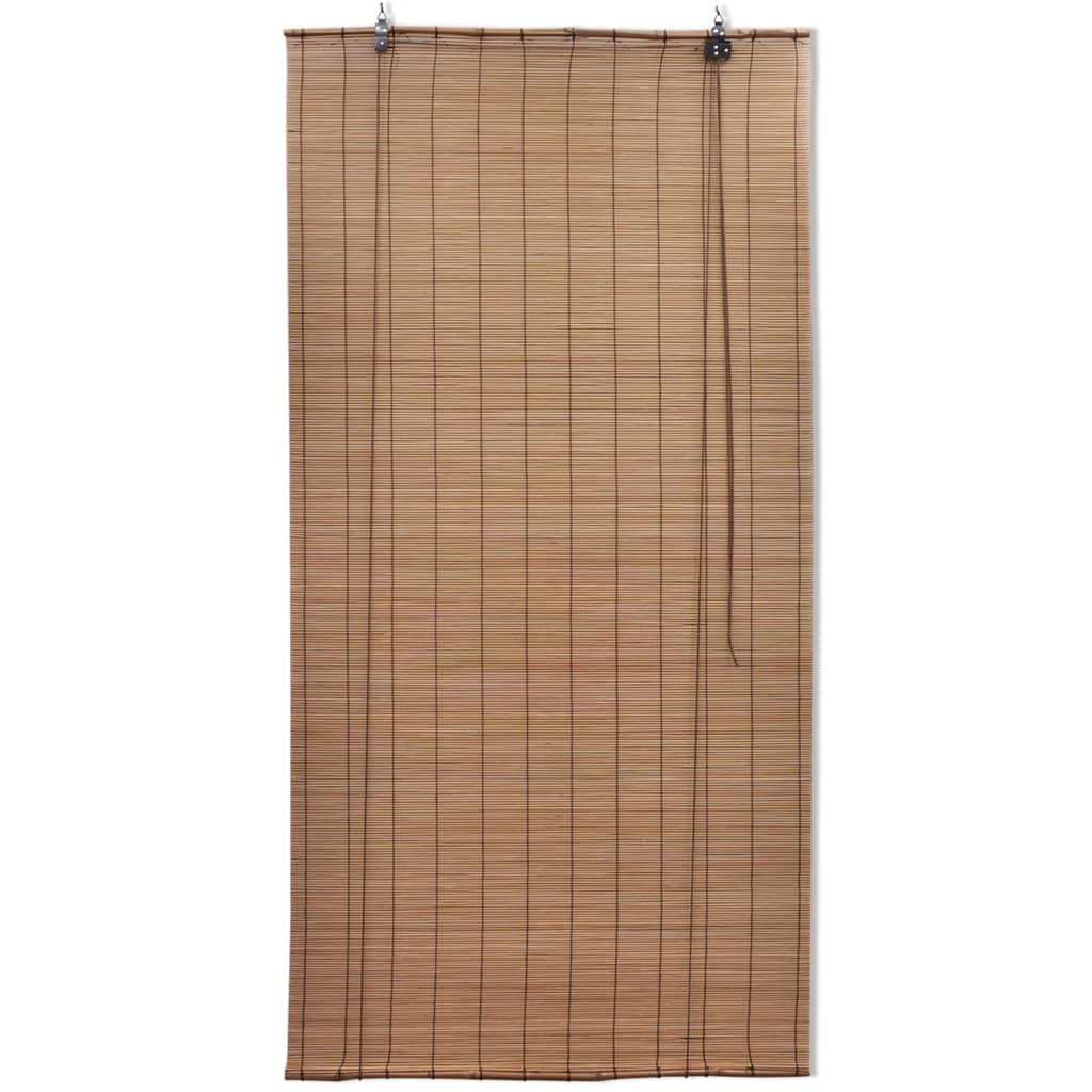 Jaluzea tip rulou, maro, 80 x 220 cm, bambus