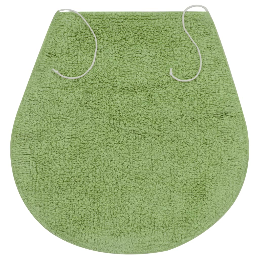 Set covorașe baie, 3 piese, verde, textil