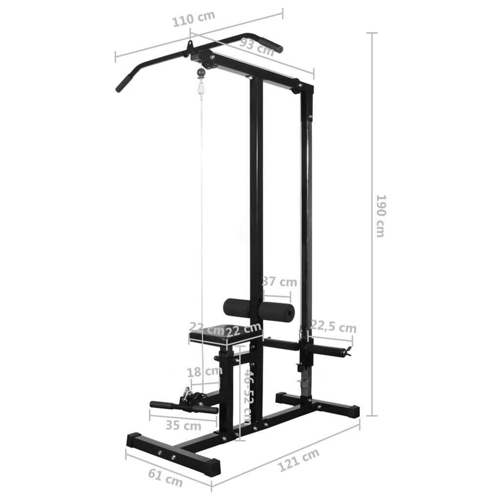 Turn de forță cu set de haltere și gantere 60,5 kg