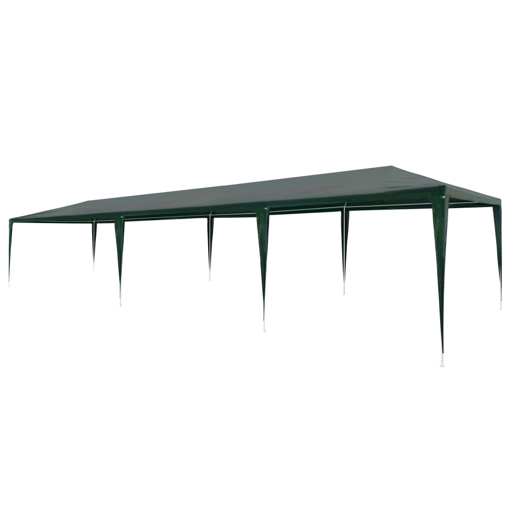 Cort de petrecere, verde, 3 x 9 m, PE