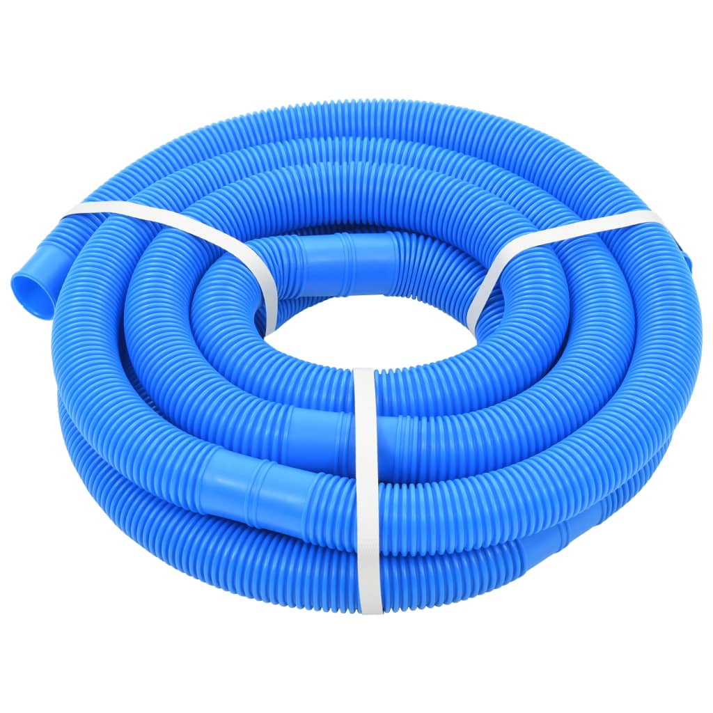 Furtun de piscină cu cleme, albastru, 38 mm, 6 m