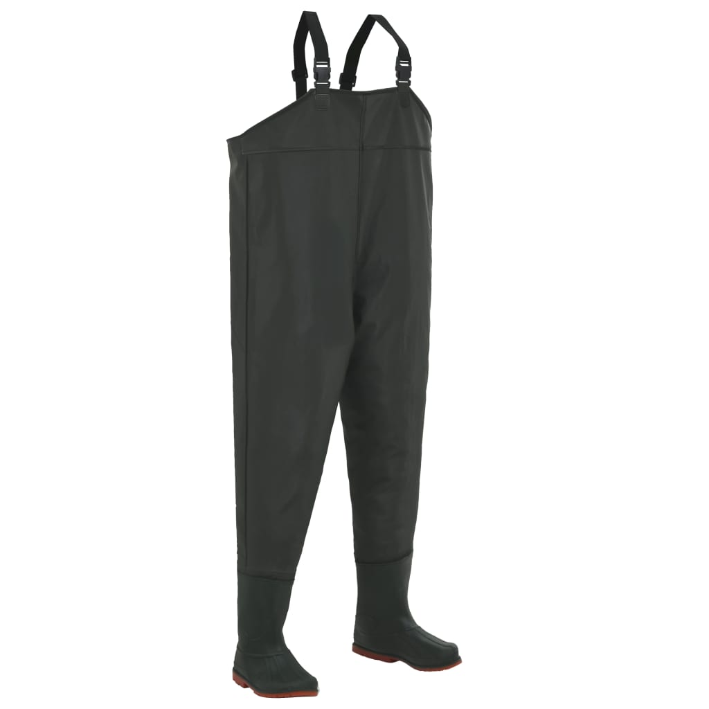 Pantaloni de vânătoare cu cizme, verde, mărime 43