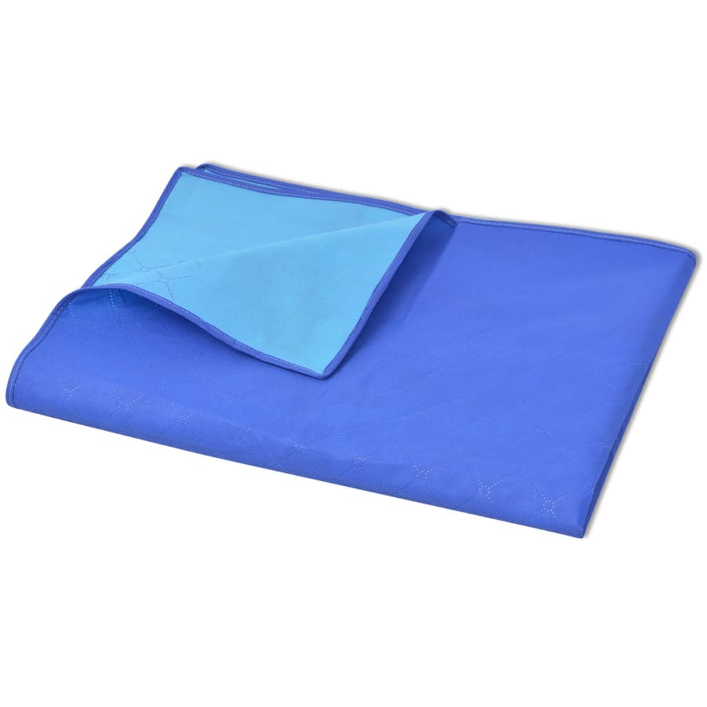 Pătură pentru picnic, albastru și bleu, 100 x 150 cm