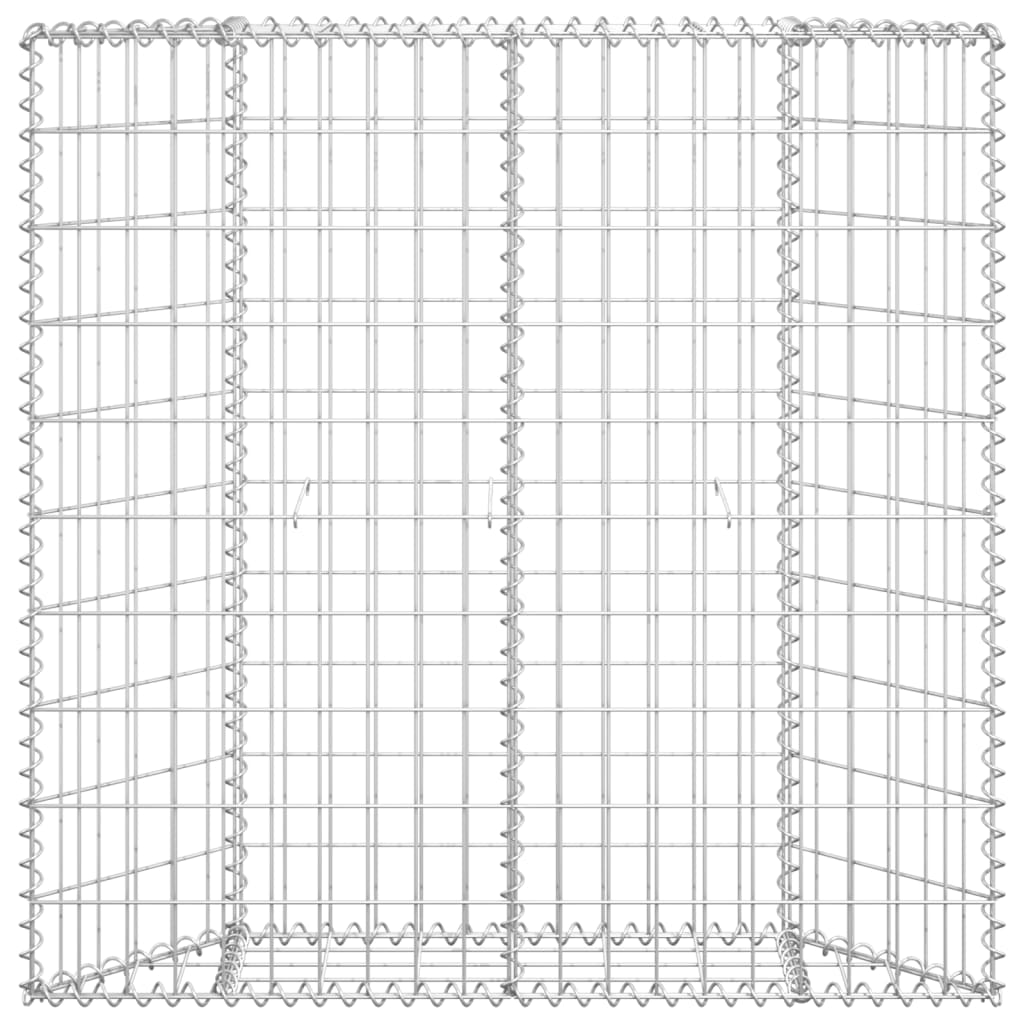 Strat înălțat gabion trapez, 100x20x100 cm, oțel galvanizat