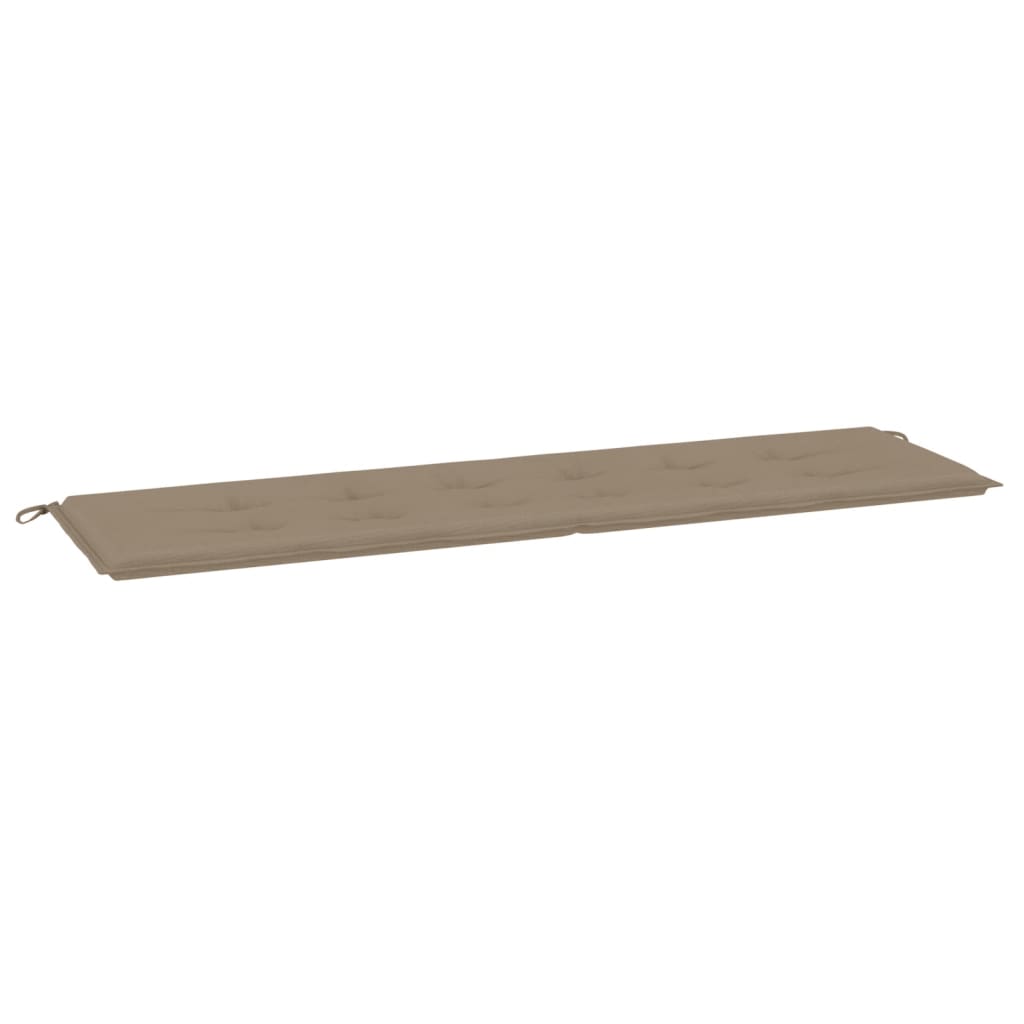 Pernă de bancă de grădină gri taupe, 180x50x3 cm, textil oxford