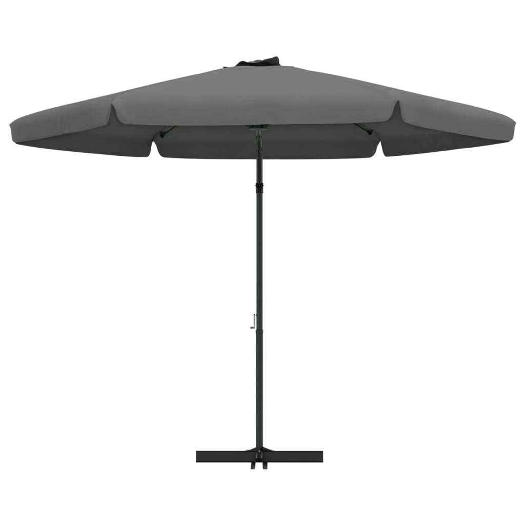 Umbrelă de soare de exterior, stâlp din oțel, antracit, 300 cm