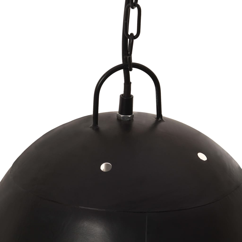 Lampă suspendată industrială, negru, 42 cm, rotund, 25 W, E27