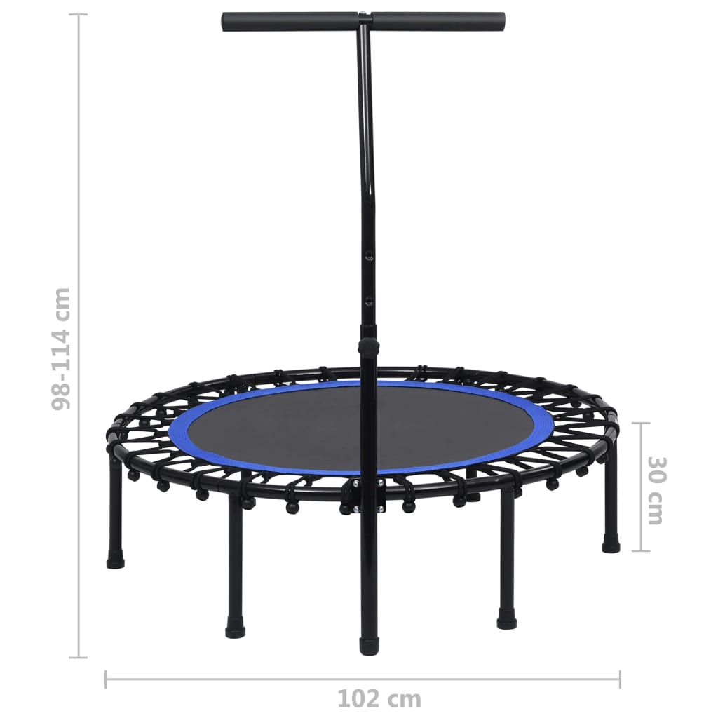 Trambulină de fitness cu mâner, 102 cm