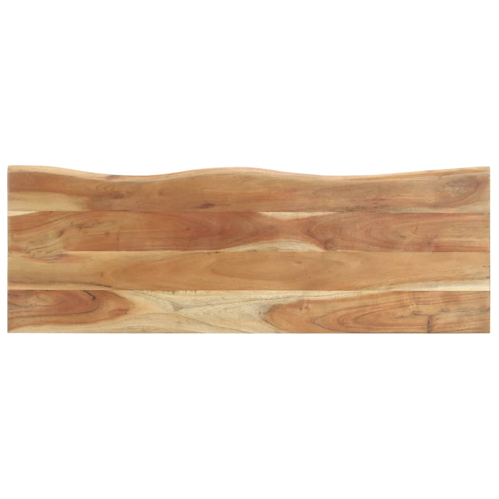 Cuier cu margine naturală, 100x35x22 cm, lemn masiv de acacia