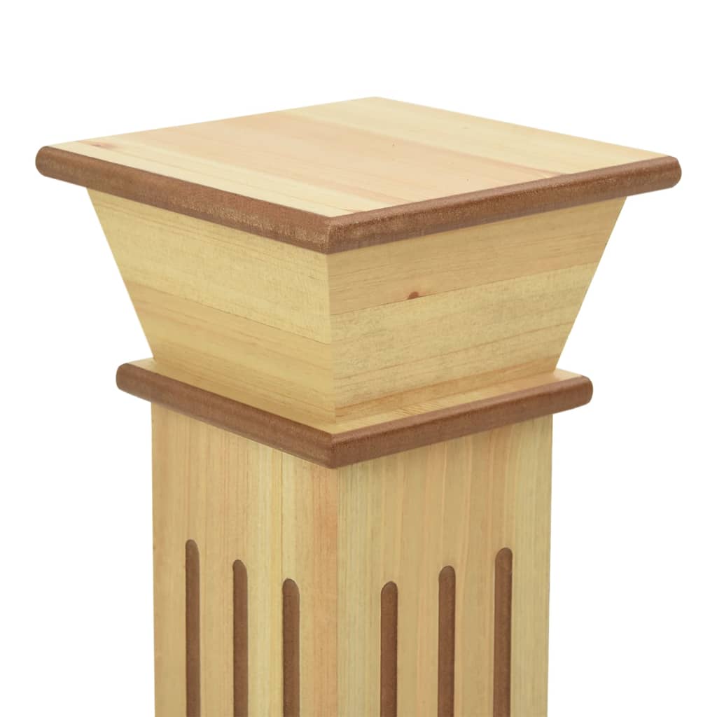 Suport plante clasic în formă stâlp pătrat lemn 17x17x66 cm MDF