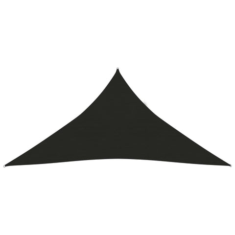 Pânză parasolar, negru, 3x3x3 m, HDPE, 160 g/m²
