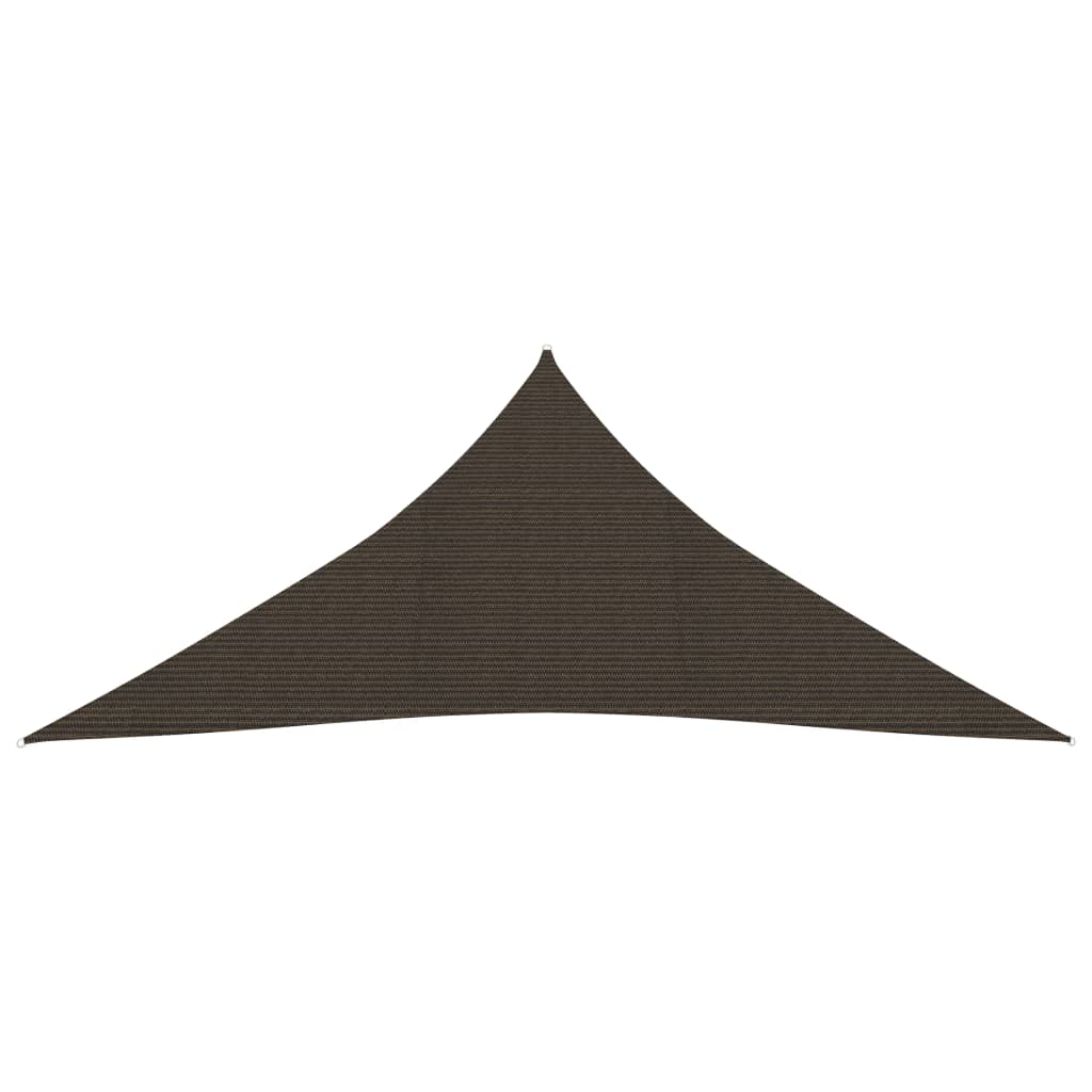 Pânză parasolar, maro, 4,5x4,5x4,5 m, HDPE, 160 g/m²