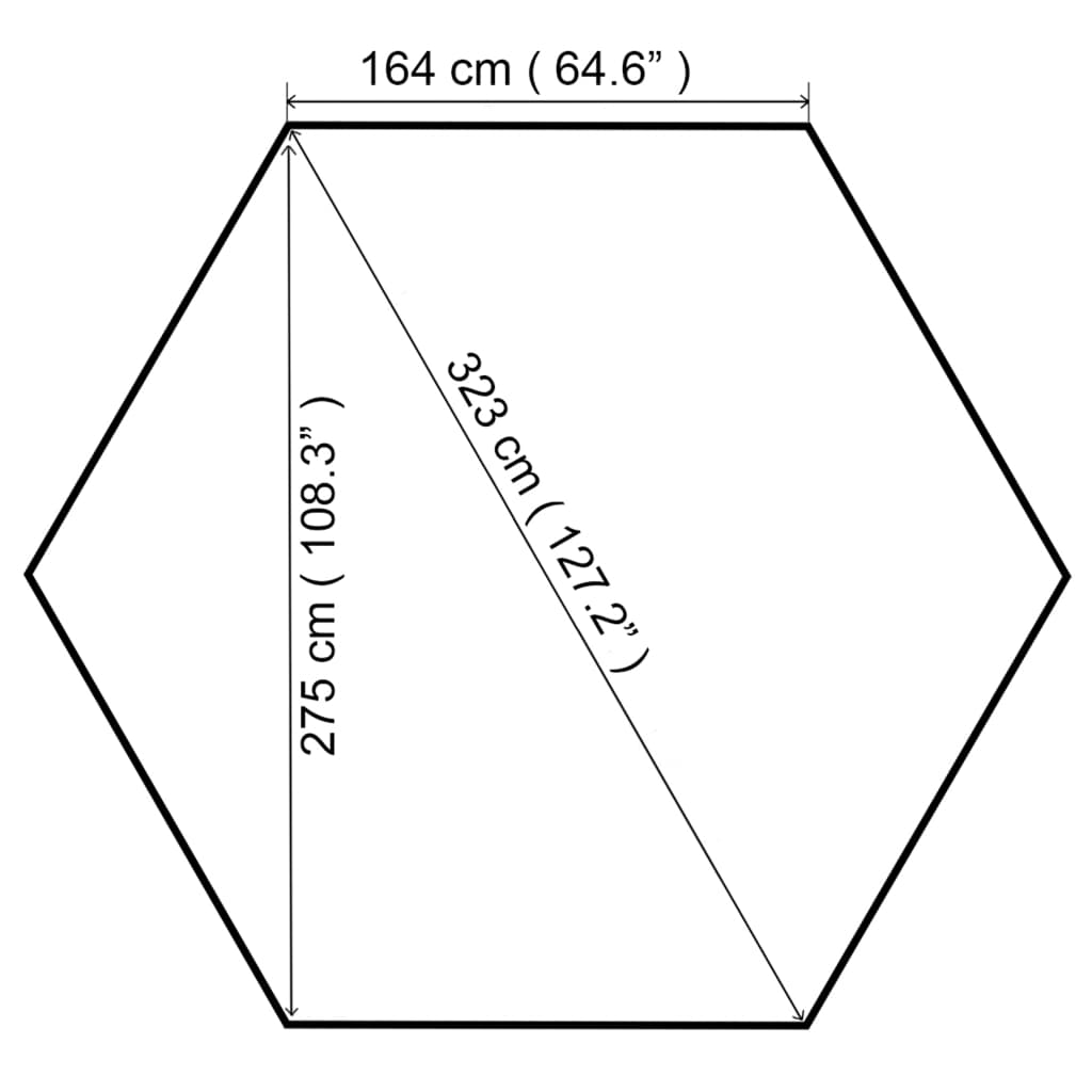 Pavilion de grădină, alb, 323 x 275 x 265 cm, 180 g/m²