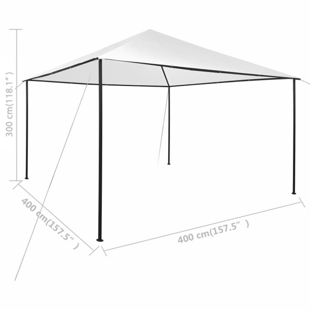 Pavilion, alb, 4x4x3 m, 180 g/m²