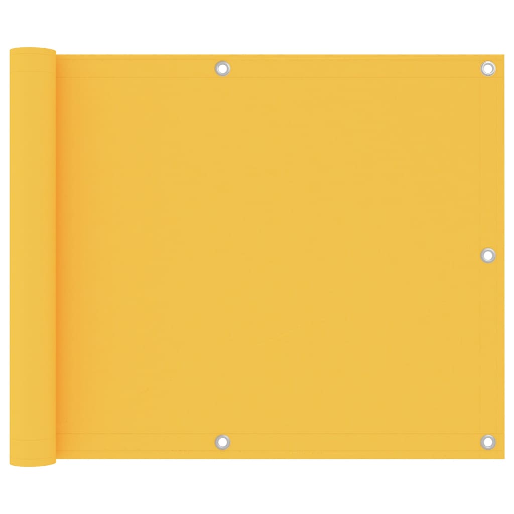 Paravan balcon, galben, 75x300 cm, țesătură oxford