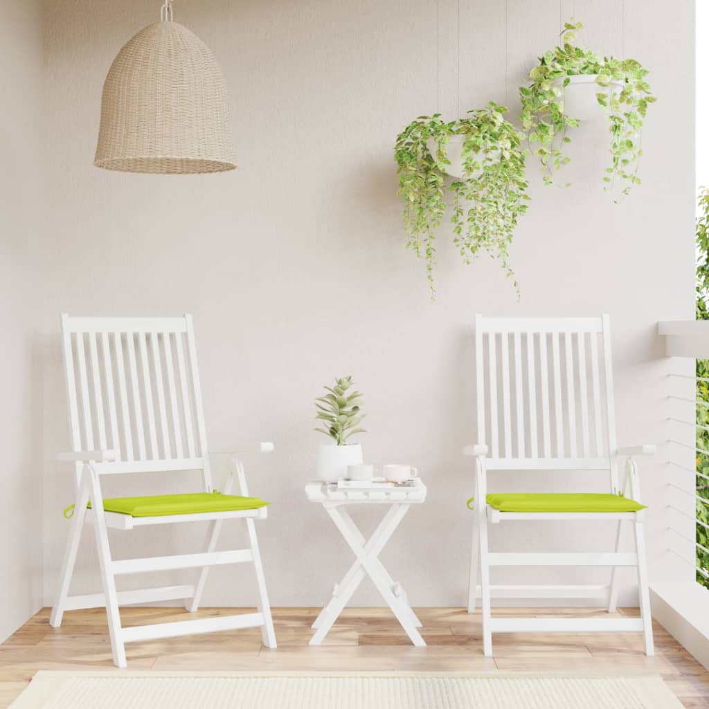 Perne scaune grădină 2 buc. verde 40x40x3 cm țesătură Oxford