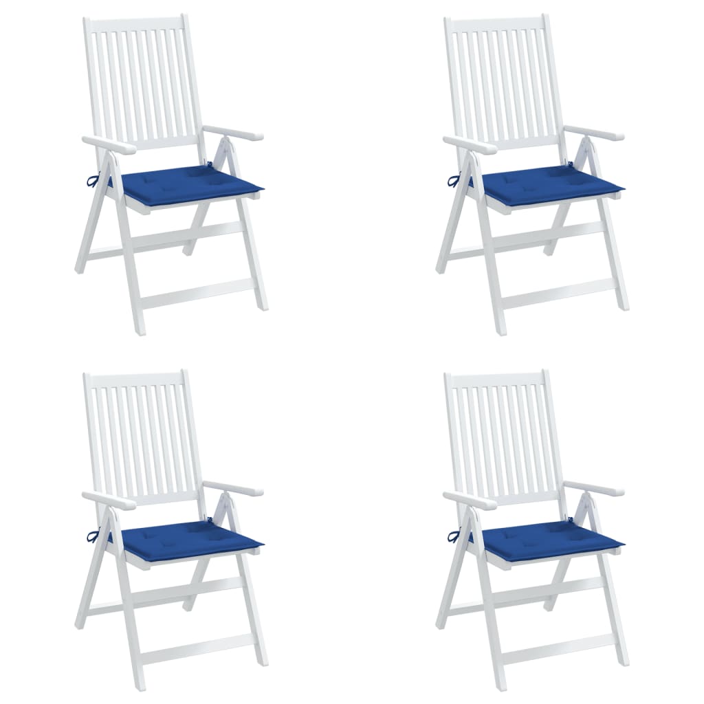 Perne scaune grădină 4 buc. albastru 50x50x3 cm țesătură Oxford