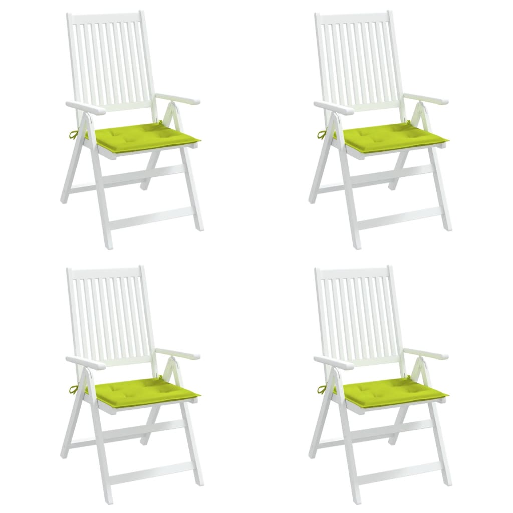 Perne scaune de grădină 4 buc. verde 50x50x3 cm țesătură Oxford