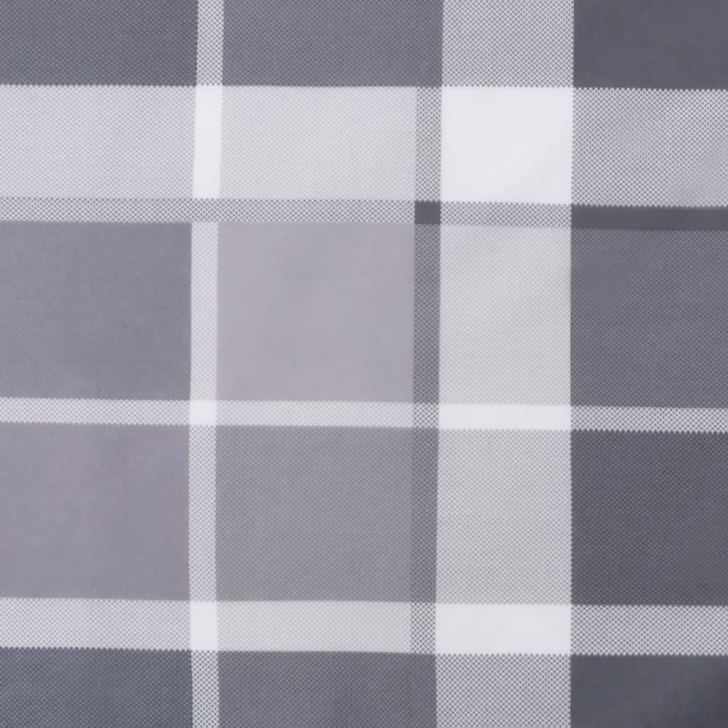 Pernă bancă de grădină, gri carouri, 100x50x3 cm, textil Oxford